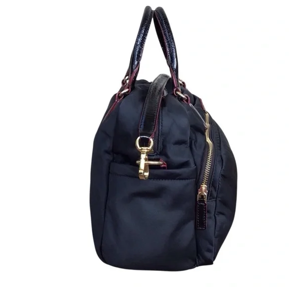 MZ Wallace Black Gramercy Satchel Crossbody Handbag